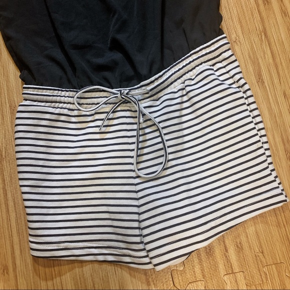 Zara (Trafaluc) Black & White Blouson-Style Romper - Picture 3 of 8